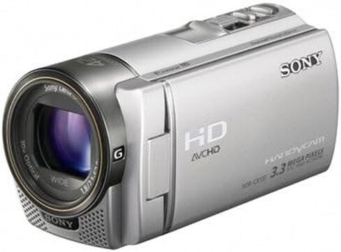Sony HDR-CX130 كاميرا الفيديو الكاملة لبطاقة الذاكرة HD مع 350x التصغير الرقمي 350x (الفضة) in Kuwait