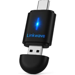 LinkWave Wireless CarPlay and Android Auto Adapter 2025–USB-A and USB-C Plug and Play–Convert Wired CarPlay to Wireless–5G Wi-Fi 3s Fast Bluetooth Connection–Compact Design for iPhone&Android Auto in Saudi Arabia