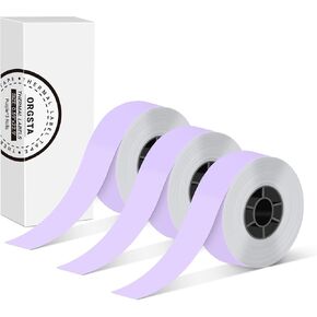 Label Maker Tape, Standard Laminated Thermal Label Tape Replacement, 0.47"x1.57" (12x40mm), Compatible with ORGSTA S001 Printer, Thermal Printable Paper 160 Tapes/Roll, 3-Roll, Pink in Kuwait