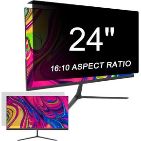 Acrylic Hanging 24 Inch Monitor Computer Privacy Screen Filter, Eye Protection - Anti Glare & Blue Light Filter - for 16:10 Widescreen Desktop Monitor Removable and Easy Installation in Saudi Arabia