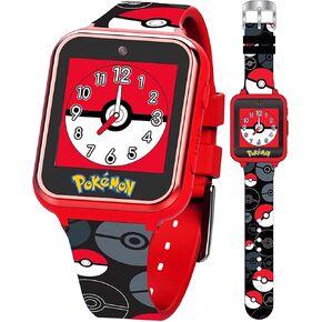 Accutime Pokemon Pokeball Touchnen Kids Watch Smart Watch - لعبة Red Interactive Educational Toy Watch مع الكاميرا ، الإنذار ، الآلة الحاسبة للأولاد والبنات - POK4230AZ in Kuwait