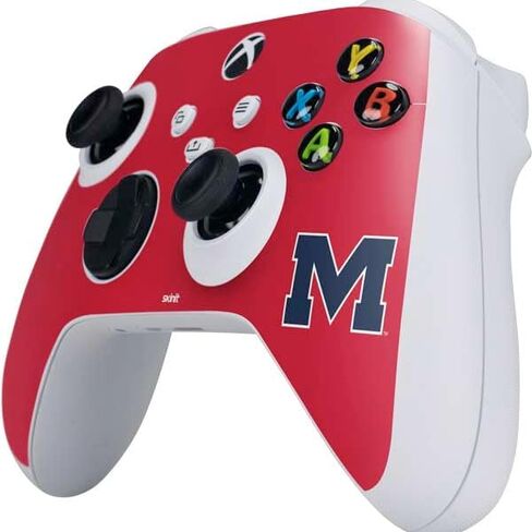 Skinit Decal Gaming Skin Compatible with Xbox Series S Controller - Officially Licensed University of Mississippi Ole Miss Blue Design in Saudi Arabia
