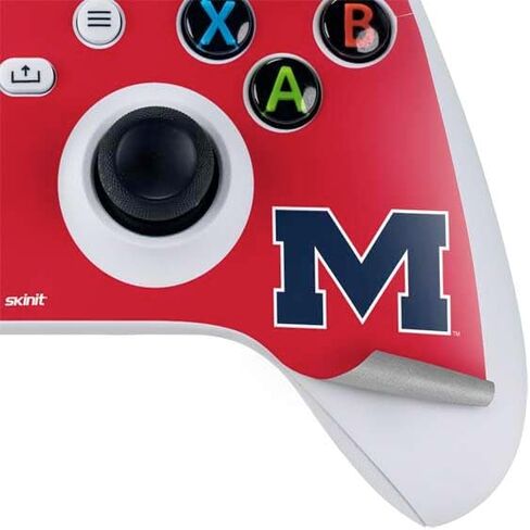 Skinit Decal Gaming Skin Compatible with Xbox Series S Controller - Officially Licensed University of Mississippi Ole Miss Blue Design in Saudi Arabia