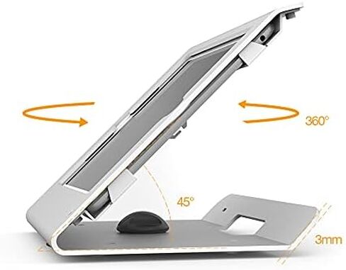 جهاز الكشكات اللوحي POS Stand متوافق 10.2 "iPad 7 8 9 جيل مع 360 قاعدة دوارة in Kuwait