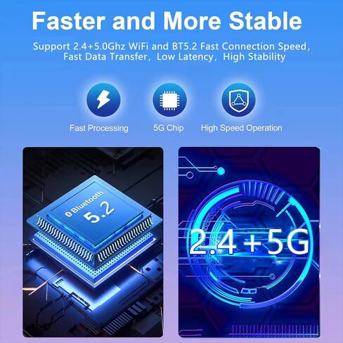 LinkWave Wireless CarPlay and Android Auto Adapter 2025–USB-A and USB-C Plug and Play–Convert Wired CarPlay to Wireless–5G Wi-Fi 3s Fast Bluetooth Connection–Compact Design for iPhone&Android Auto in Saudi Arabia