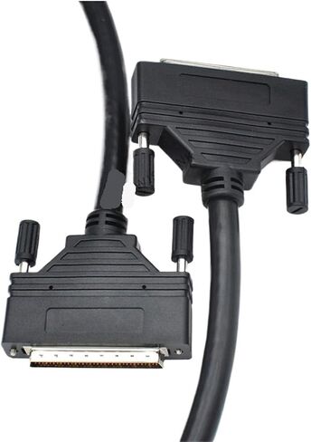 كابل SCSI CN68P من الذكور إلى الإناث 68 أزواج من 68 ثقوب بيانات الكابلات البراغي القشرة المعدنية ثابتة (1M ، صب الحقن) in Saudi Arabia