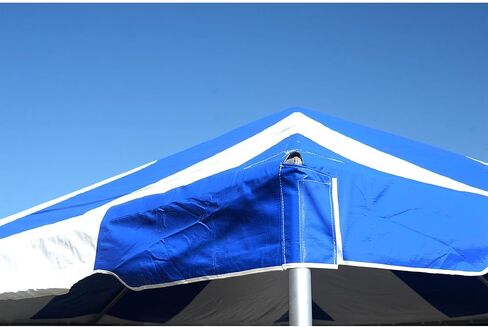 TentAndtable 20 قدم × 20 قدم الأعلى | لإطارات الساحل الغربي | 16oz block-out vinyl | الأزرق/الأبيض | داخلي/في الهواء الطلق | للحفلات وحفلات الزفاف والأحداث | الاستخدام التجاري والسكني in Kuwait