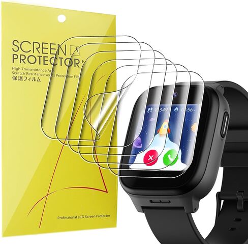 Compatible for JrTrack 5 Smart Watch Screen Protector, [6 Pack] Full Coverage TPU Clear Film Compatible for JrTrack 5 Smart Watch (6 Pack) in Saudi Arabia