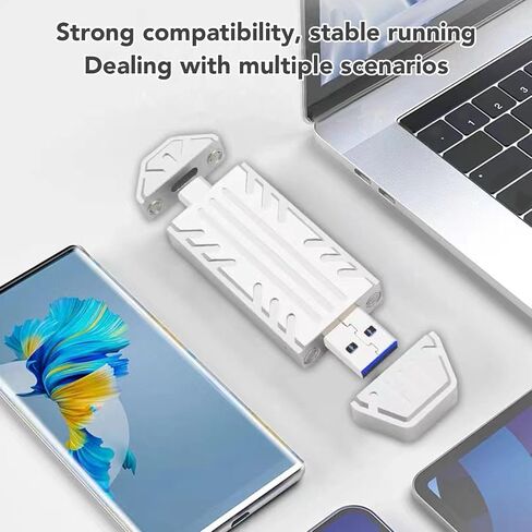 M.2 NVME Type C SSD العلبة ، نقل البيانات السريعة ، اتصال سهل ، حجم مضغوط ، تطبيق واسع ، توسيع مساحة التخزين مع سبيكة الألومنيوم in Saudi Arabia