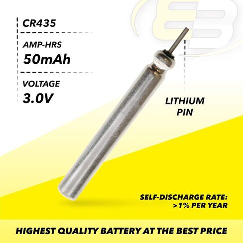 20x 3V CR435 BR435 435 Lithium Pin Type Cell Battery For Fishing Lures, Fishing Bobbers, Pen Lights, Arrow Nocks, Fishing Floats, Pole Lights, LED Flashers, Microphones, PDA Pens. in Saudi Arabia