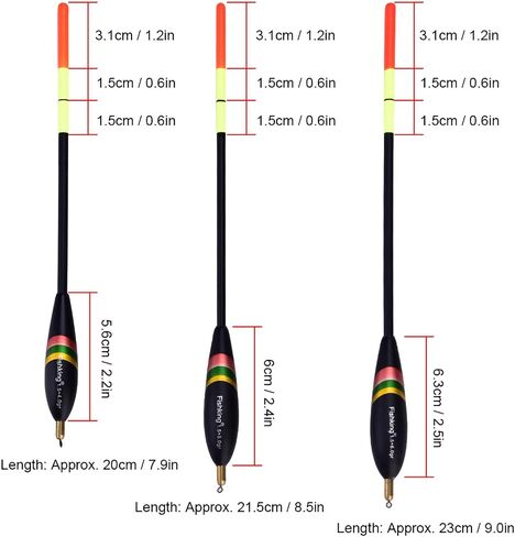 Premium Balsa Fishing Set Bobbers Colorfast Water Painted Tackle Accessory for Various Fishing Needs in Saudi Arabia