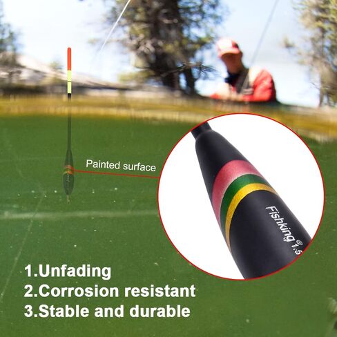 Premium Balsa Fishing Set Bobbers Colorfast Water Painted Tackle Accessory for Various Fishing Needs in Saudi Arabia