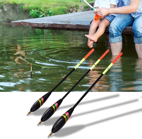 Premium Balsa Fishing Set Bobbers Colorfast Water Painted Tackle Accessory for Various Fishing Needs in Saudi Arabia