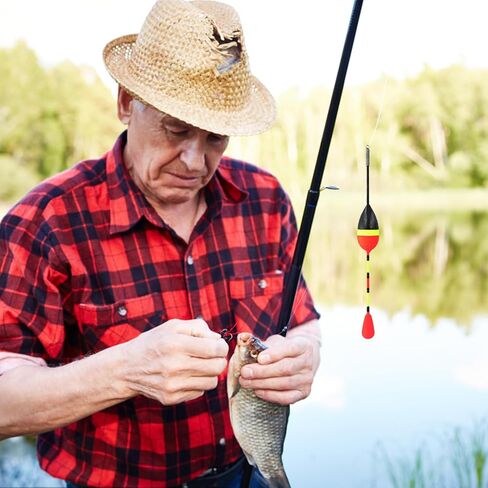 10Pcs Slip Fishing Floats Bobbers (0.6g-4.5g), Oval for Trout/Bass/Panfish in Saudi Arabia