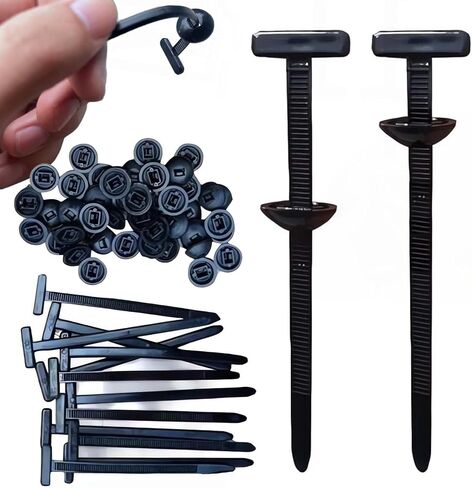 Nylon Universal Cable Tie Buckle Zip Tie (3.5 ") Automotive Push Mount صغيرة متنوعة من روابط الرمز البريدي أداة ثقيلة قفل كابل بلاستيكي مقاوم للسيارة للإصلاح اليومي (20) in Saudi Arabia