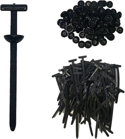 100pcs نايلون مشبك ربطة الكبلات النايلون ، حامل روابط الرمز البريدي للضرب الذاتي مع تصميم الدبوس والزر ، أداة علاقات الكابلات البلاستيكية متعددة الأغراض ، zipties مقاومة للأشعة فوق البنفسجية لإصلاح السيارات اليومية إصلاح السيارات in Saudi Arabia