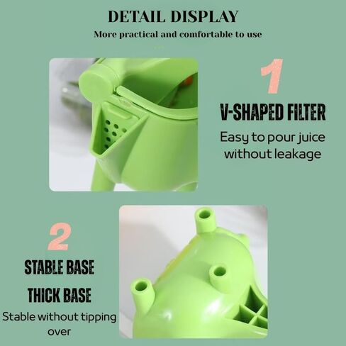 Manual Citrus Juicer Press – Handheld Lemon Squeezer for Orange, Lime, Grapefruit – Heavy Duty Juice Extractor – Easy to Use & Clean Hand Press Juicer for Kitchen – No Electricity Needed in Kuwait