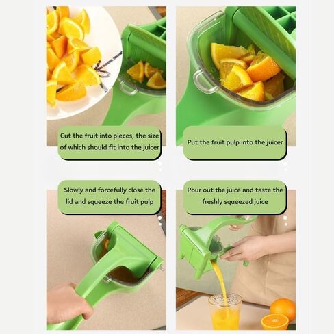 Manual Citrus Juicer Press – Handheld Lemon Squeezer for Orange, Lime, Grapefruit – Heavy Duty Juice Extractor – Easy to Use & Clean Hand Press Juicer for Kitchen – No Electricity Needed in Kuwait