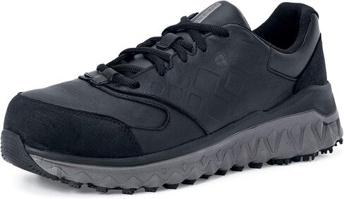 Shoes for Crews Bridgetown, Men's Slip Resistant Work Shoes, Water Resistant Sneakers, Soft and Nano Composite Toe, Black in Saudi Arabia