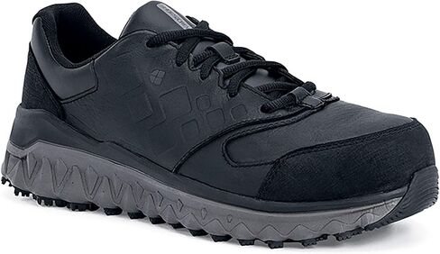 Shoes for Crews Bridgetown, Men's Slip Resistant Work Shoes, Water Resistant Sneakers, Soft and Nano Composite Toe, Black in Saudi Arabia