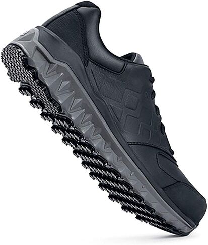 Shoes for Crews Bridgetown, Men's Slip Resistant Work Shoes, Water Resistant Sneakers, Soft and Nano Composite Toe, Black in Saudi Arabia