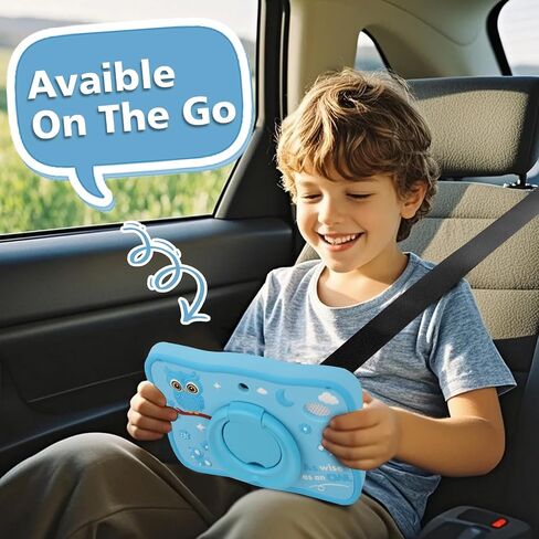 Kids Tablet 32GB Tablet for Kids 3-7 with Lots of Offline Content, Toddler Tablets 7 inch Kids Software Installed with Protective Case WiFi, Parental Control, Tablets for Toddlers Children Ages 3-12 in Kuwait