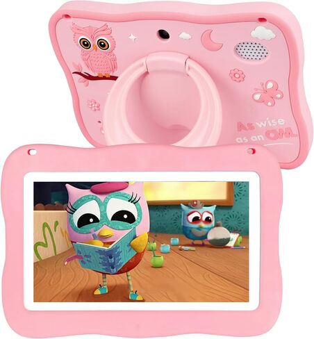Kids Tablet 32GB Tablet for Kids 3-7 with Lots of Offline Content, Toddler Tablets 7 inch Kids Software Installed with Protective Case WiFi, Parental Control, Tablets for Toddlers Children Ages 3-12 in Kuwait