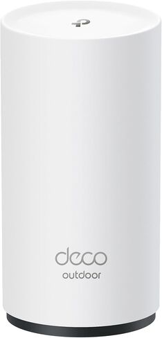 TP-Link BE11000 Tri-Band Wi-Fi 7 Outdoor Mesh Extender Deco BE65-Outdoor | Up to 3,000 sq.ft, 2*2.5G PoE+ Ports, IP65 Waterproof | Multiple Mount Options | 6 GHz, MLO, Homeshield, 320 MHz, AI-Roaming in Saudi Arabia