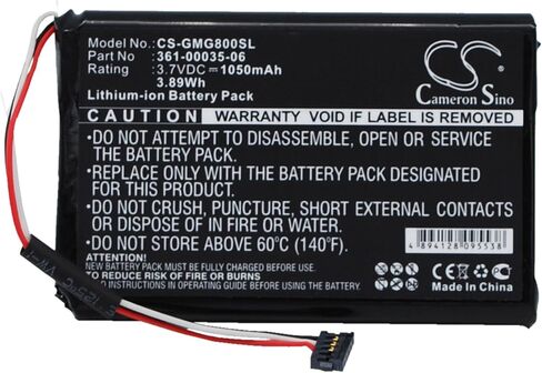 Cameron Sino 1050mAh Li-ion بطارية قابلة لإعادة الشحن 361-00035-06 استبدال Garmin Garmin G8 GPS Navigator in Saudi Arabia