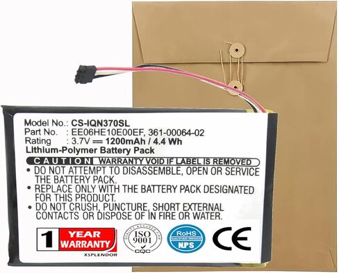XPS Replacement Battery for Nuvi 3700 Nuvi 3760 Nuvi 3760T Nuvi 3790 Nuvi 3790T PN 361-00046-02 361-00064-02 EE06HE10E00EF in Saudi Arabia