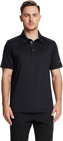 Mens Polo Shirts Short and Long Sleeve Casual Solid Stylish Dry Fit Performance Designed Collared Golf Polo Shirts for Men in Saudi Arabia