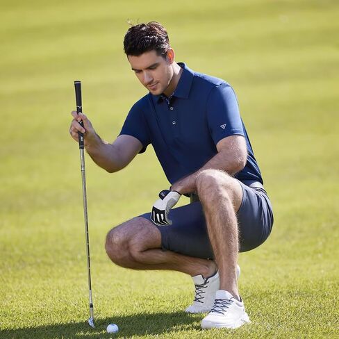 Mens Polo Shirts Short and Long Sleeve Casual Solid Stylish Dry Fit Performance Designed Collared Golf Polo Shirts for Men in Saudi Arabia