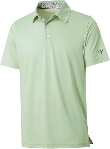 Mens Polo Shirts Short and Long Sleeve Casual Solid Stylish Dry Fit Performance Designed Collared Golf Polo Shirts for Men in Saudi Arabia