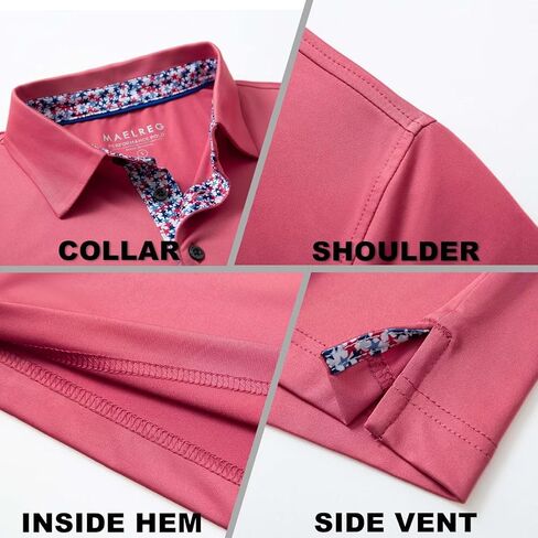 Mens Polo Shirts Short and Long Sleeve Casual Solid Stylish Dry Fit Performance Designed Collared Golf Polo Shirts for Men in Saudi Arabia