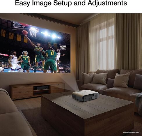 Epson Home Cinema 1100 3-CHIP 3LCD Wireless 1080p Projector ، يتدفق مع Apple Airplay ، Miracast ، المسرح المنزلي/الألعاب ، 3400 لون ولاء ، سطوع أبيض ، مكبر صوت ، 16000: 1 على النقيض ، 2x HDMI in Kuwait