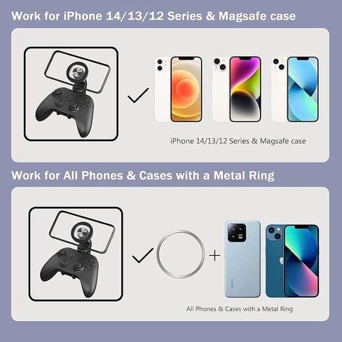 حامل هاتف وحدة تحكم DOYO - حامل هاتف ألعاب Gamepad Clamp MagSafe متوافق مع Xbox One، وحدات تحكم سلسلة Xbox، Android، الهواتف المحمولة in Kuwait
