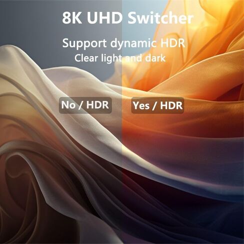 4K HD 2.0 SPLITTER 2 in 1 Out - 4K@120Hz BI -Direction HD SWITE TINE إلى محول أنثى ، Multi Port HD Switcher | محدد للمراقبة المزدوجة ثلاثية الأبعاد ألعاب الكمبيوتر PS5 Xbox Blu-ray in Kuwait