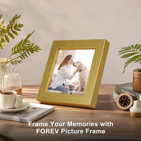 إطارات صور مربعة مقاس 8 × 8 من TOFOREVO مجموعة من 6 إطارات صور من الخشب الريفي للتركيب على الحائط أو عرض الطاولة in Kuwait