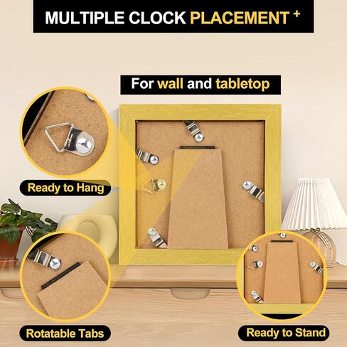 إطارات صور مربعة مقاس 8 × 8 من TOFOREVO مجموعة من 6 إطارات صور من الخشب الريفي للتركيب على الحائط أو عرض الطاولة in Kuwait