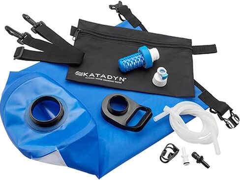 Katadyn BeFree Gravity Water Filter 3L for Camping, Backpacking & Hiking | Easy to Use, BPA-Free, 0.1 Micron Hollow-Fiber Filter Membrane Removes Bacteria, Protozoa, & Sediment up to 1,000L at 2 L/min in Saudi Arabia