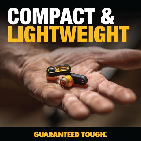 DEWALT True Wireless Bluetooth Earbuds — TWS Bluetooth Headphones — Wireless Earbuds with Type C Charging Case — Waterproof Wireless Earphones — Jobsite Pro-X1 Premium Sound for Outdoor Work in Saudi Arabia