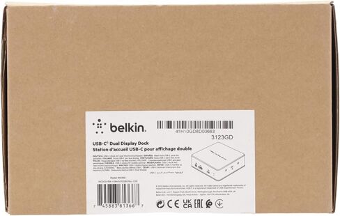 Belkin USB-C Dual Display Docking Station - Type-C, USB 3.2 Gen 1, Black in Saudi Arabia