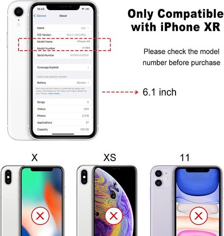 استبدال الزجاج الخلفي لـ iPhone XR (A1984 A2105 A2106 A2107 A2108) جميع شركات الطيران لا توجد مجموعة أدوات إصلاح (لـ XR White) (أبيض) in Kuwait