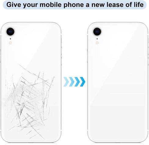 استبدال الزجاج الخلفي لـ iPhone XR (A1984 A2105 A2106 A2107 A2108) جميع شركات الطيران لا توجد مجموعة أدوات إصلاح (لـ XR White) (أبيض) in Kuwait