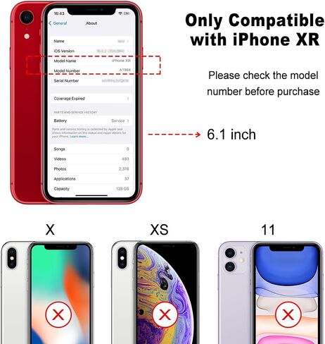 استبدال الزجاج الخلفي لـ iPhone XR (A1984 A2105 A2106 A2107 A2108) جميع شركات الطيران لا توجد مجموعة أدوات إصلاح (لـ XR White) (أبيض) in Kuwait