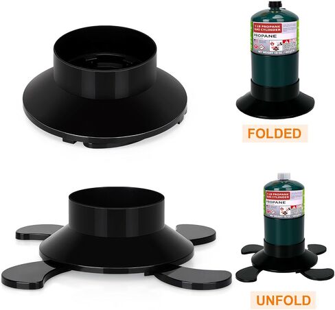 2 Pack Propane Tank Holder, Portable Propane Tank Stand Cylinder Base for 1lb/MAPP Gas Cylinders,Foldable Small Fuel Gas Bottle Stabilizer,Accessory for Camping Stoves Heaters Burners Torches Lanterns in Saudi Arabia