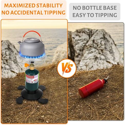 2 Pack Propane Tank Holder, Portable Propane Tank Stand Cylinder Base for 1lb/MAPP Gas Cylinders,Foldable Small Fuel Gas Bottle Stabilizer,Accessory for Camping Stoves Heaters Burners Torches Lanterns in Saudi Arabia