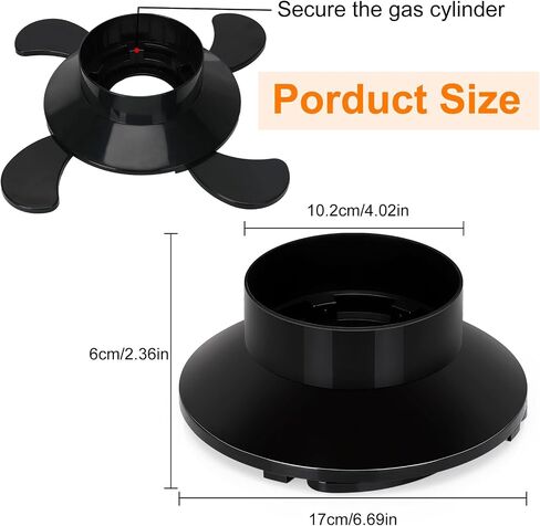 2 Pack Propane Tank Holder, Portable Propane Tank Stand Cylinder Base for 1lb/MAPP Gas Cylinders,Foldable Small Fuel Gas Bottle Stabilizer,Accessory for Camping Stoves Heaters Burners Torches Lanterns in Saudi Arabia