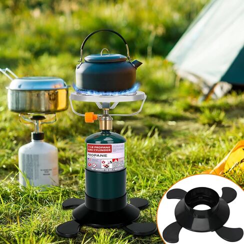 2 Pack Propane Tank Holder, Portable Propane Tank Stand Cylinder Base for 1lb/MAPP Gas Cylinders,Foldable Small Fuel Gas Bottle Stabilizer,Accessory for Camping Stoves Heaters Burners Torches Lanterns in Saudi Arabia