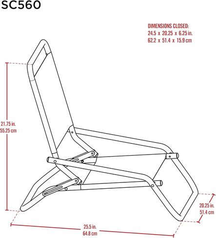Rio Brands Wave Low Profile Beach Chair in Saudi Arabia